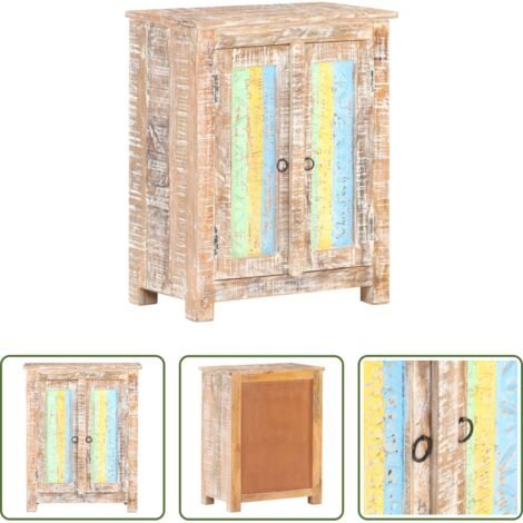 Aparador vintage -  Aparador de madera de mango rugosa 61x35x76 cm
