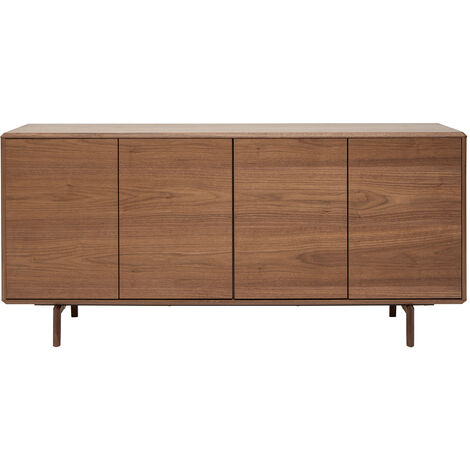 Aparador vintage con 4 puertas de madera oscura 160 cm SUVA