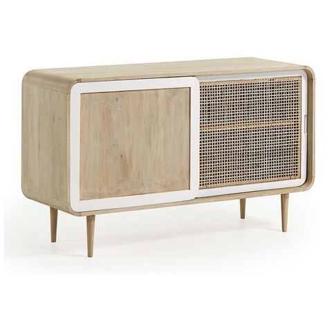 Aparador vintage madera natural blanco ruzafa 135x80