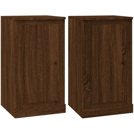 Aparadores 2 uds madera color marrón roble 37,5x35,5x67,5 cm vidaXL