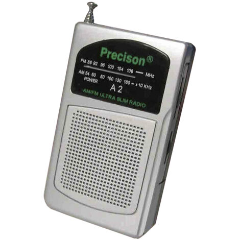 Roadstar TRA-1230BK Radio Portátil FM Analógica, Funciona a Pilas