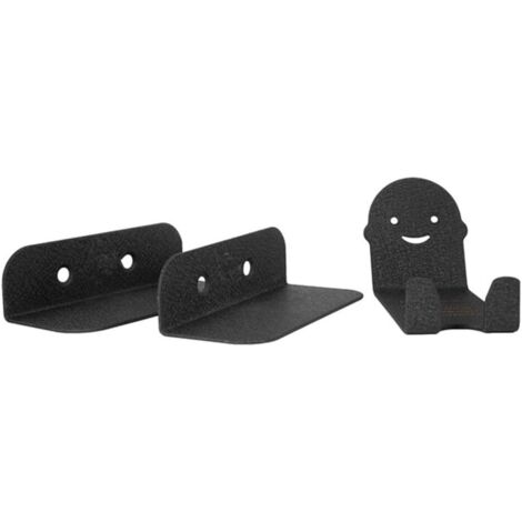 Aparcabicis de pared de acero, 3 unidades (soporte inferior, soporte para rueda).