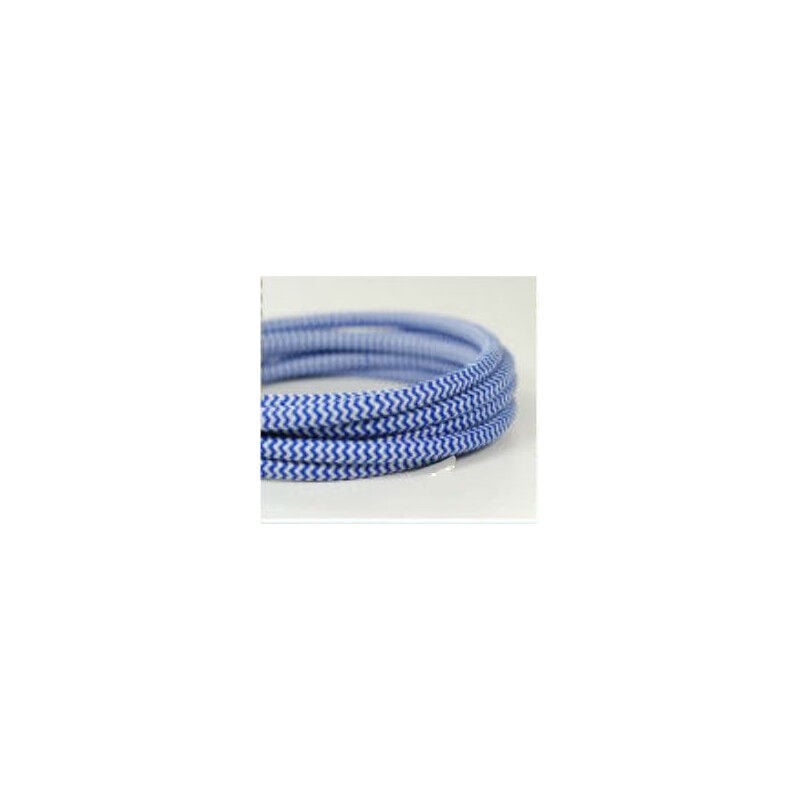

Apariencia de tejido retro vintage azul/blanco fresco tejido de alambre eléctrico