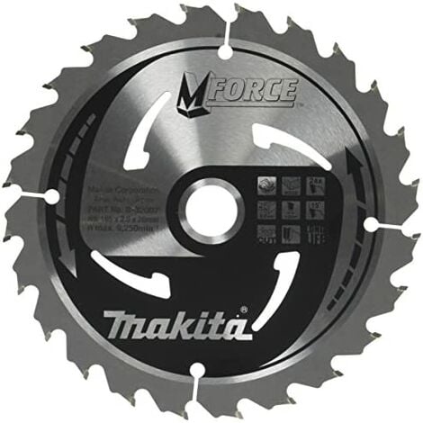 Makita B-32041 Hoja de Sierra Circular Makforce TCT 190x30mm 24T Madera