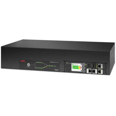 APC AP4424A interruttore di trasferimento automatico [ATS] (APC Netshelter Rack Automatic Transfer Switch 2U 32A 230V 2 IEC 309 IN 16 C13 2 C19 OUT 50/60 Hz)