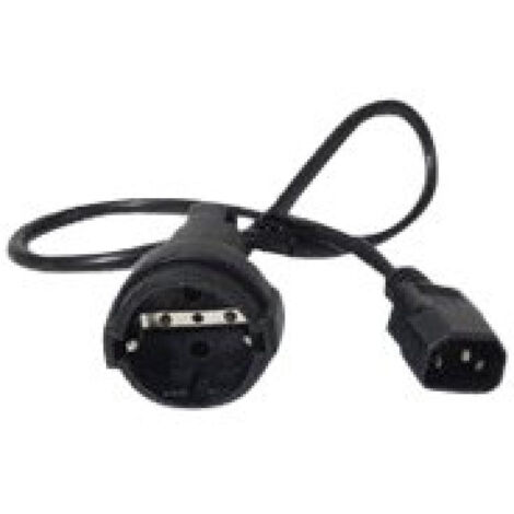 APC AP9880 câble électrique Noir 0,6 m Coupleur C14 CEE7/7