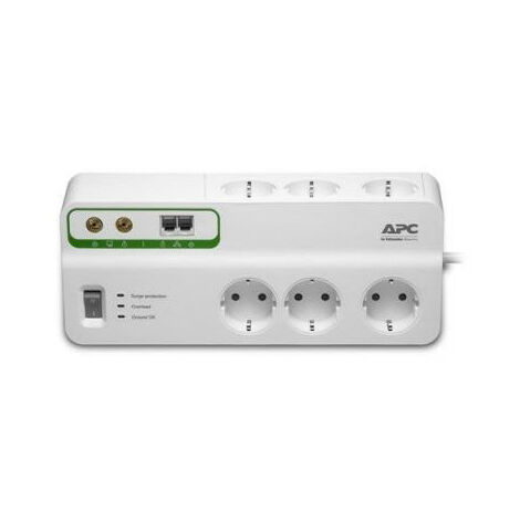 APC PM6U-GR - 1836 J - 6 sortie(s) CA - Type F - 230 V - 50 Hz - 2300 W (PM6U-GR)