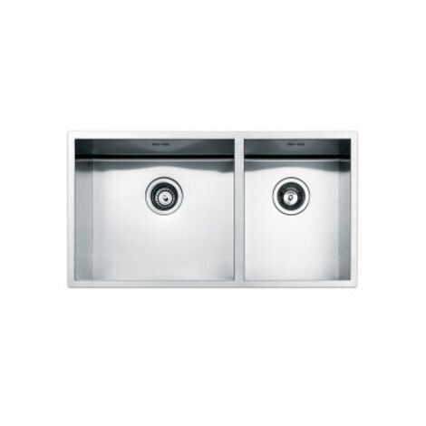 Apell Lavello da Incasso Rettangolare Acciaio Inox FEQ4530USC 800x418 mm 2 Vasche