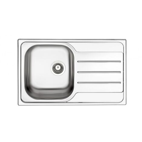 Apell Lavello OH791ILPC 1 Vasca Gocciolatoio a Destra Dimensioni 79 x 50 cm Colore Inox Serie Oceano