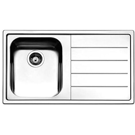 Apell LN861IRBC Lavello Acciaio inox spazzolato da Incasso Micro-Antigraffio gocciolatoio a destra 1 Vasca 86x50cm