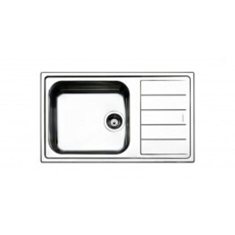 Apell LNG861 serie Linear Lavello Spazzolato da Incasso gocciolatoio a destra 1 vasca 86x50cm