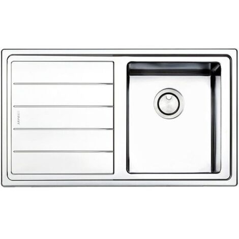 Apell LNP861ILBC Serie Linear Plus Lavello Acciaio Spazzolato da Incasso Gocciolatoio a Sinistra 1 vasca 86x50cm
