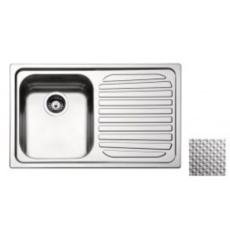 Apell RO791IRAC Serie Roma Lavello da Incasso 79x50cm 1 Vasca a Sinistra Gocciolatoio Destro Acciaio Inox Antigraffio