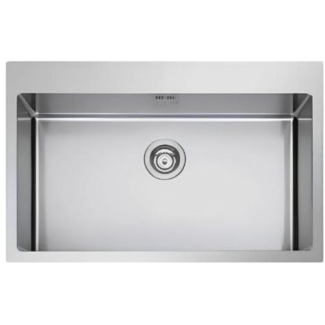Apell SZ76FBC Lavello Cucina 1 Vasca in Acciaio Incasso Larghezza 77 cm colore Acciaio