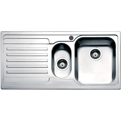 Apell VE1002ILBC Serie Venezia Lavello da Incasso  Gocciolatoio a Sinistra 1 Vasca e mezza 100x50cm