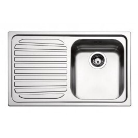 Apell VE791ILBC Serie Venezia Lavello da Incasso 79x50cm 1 Vasca a Destra Gocciolatoio Sinistro Acciaio Inossidabile