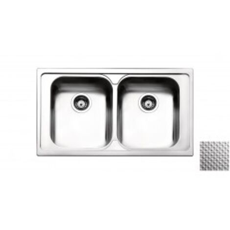 Apell VE862IAC Lavello Acciaio inox Antigraffio da Incasso 2 Vasche 86×50cm