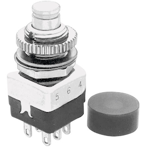 APEM 104450003 104450003 Drucktaster 220 V/AC 2 A 2 x Ein/(Aus) tastend 1 St.