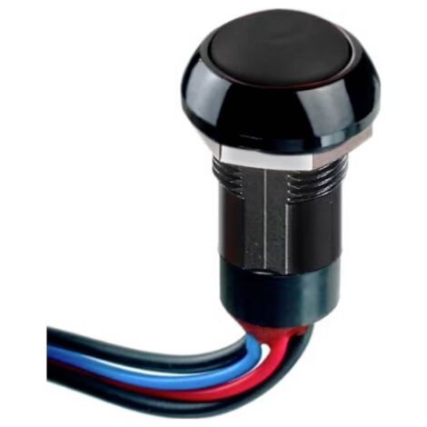 APEM IPR1FAD2 IP Series Interrupteur à pression 12 V/DC 4 A 1 x On/Off à accrochage (Ø x H) 12 mm x 20 mm IP67 1 pc(s) Y111153
