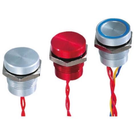 APEM PBAR1AF6000 Interruttore piezoelettrico 24 V DC/AC 0.2 A 1x Off / (On) IP69K Momentaneo 1 pz.
