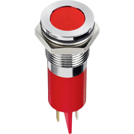 APEM Q14F1CXXR24E LED-Signalleuchte Rot  Flush      10 mcd
