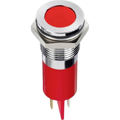 APEM Q14F1CXXR24E Voyant de signalisation LED rouge Flush 10 mcd Y111853