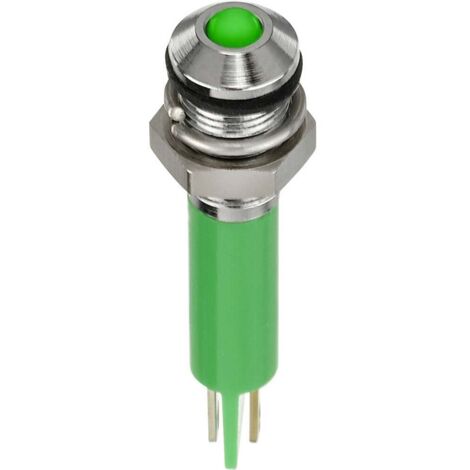 APEM Q6P1CXXG24E Voyant de signalisation LED vert Proéminente 50 mcd Y111423