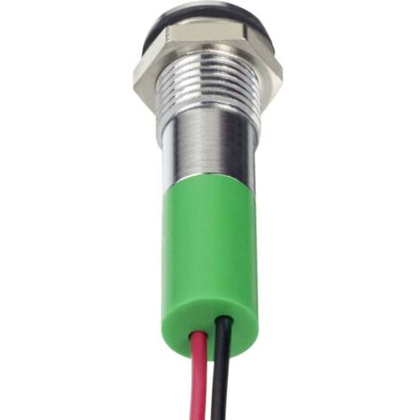 APEM Q8F3CXXG12E Voyant de signalisation LED vert Flush 6 mcd Y111653