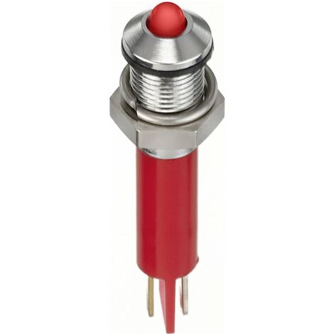 APEM Q8P1CXXR24E Voyant de signalisation LED rouge Proéminente 80 mcd Y111683