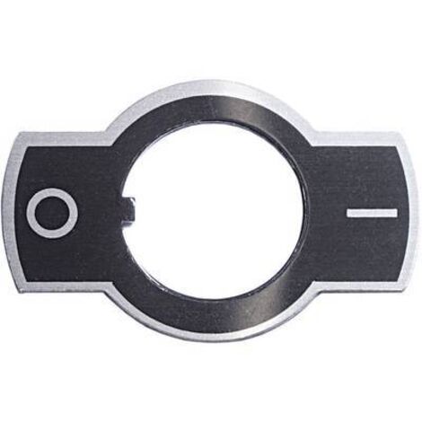 APEM U1050 Plaque signalétique Motif d'impression 0/I noir 1 pc(s)