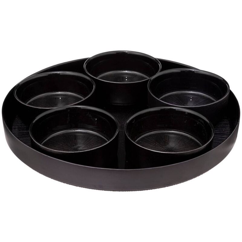 Aperitif-set Astra Schwarz 6-teilig - Sg Secret De Gourmet