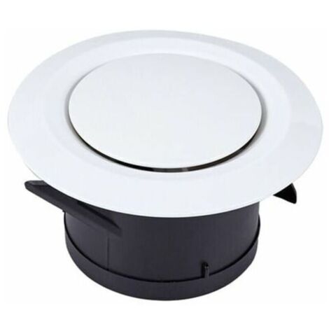Aperture di ingresso e uscita, diffusori a 100 dischi – griglia di ventilazione rotonda in plastica regolabile – ventilazione a ventola