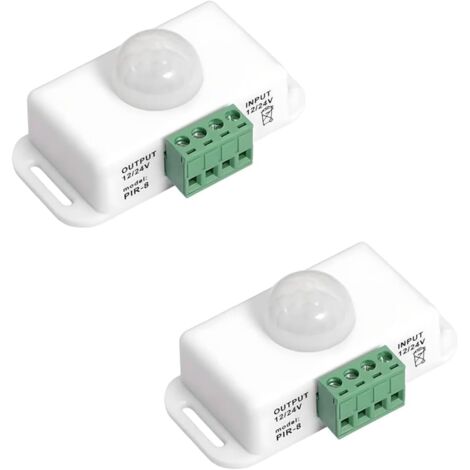 APEX 2 détecteurs de mouvement PIR 12V-24V – Contrôleur infrarouge à bande LED