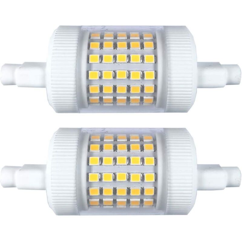 APEX 2 pcs Dimmable 12w R7s Ampoule Led 78mm Daylight 150w ÉQuivalent HalogèNe LumièRe 3.1 "Double Ended J Base T3 R7s 150w 220v