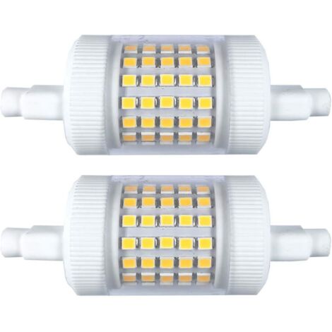 APEX 2 pcs Dimmable 12w R7s Ampoule Led 78mm Daylight 150w ÉQuivalent HalogèNe LumièRe 3.1 "Double Ended J Base T3 R7s 150w 220v