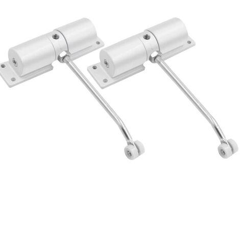 APEX 2 Pièces Ferme Porte Automatique,Réglable Ferme Porte à Ressort pour Portes Jusqu'à 40 kg,Groom Fermeture Porte avec Tige de Réglage