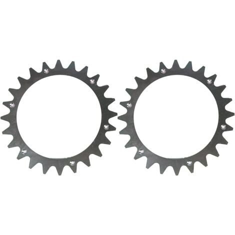 APEX 2 roues de traction en forme de L de 225 mm pour tondeuse robot Worx Landroid avec crampons en plastique