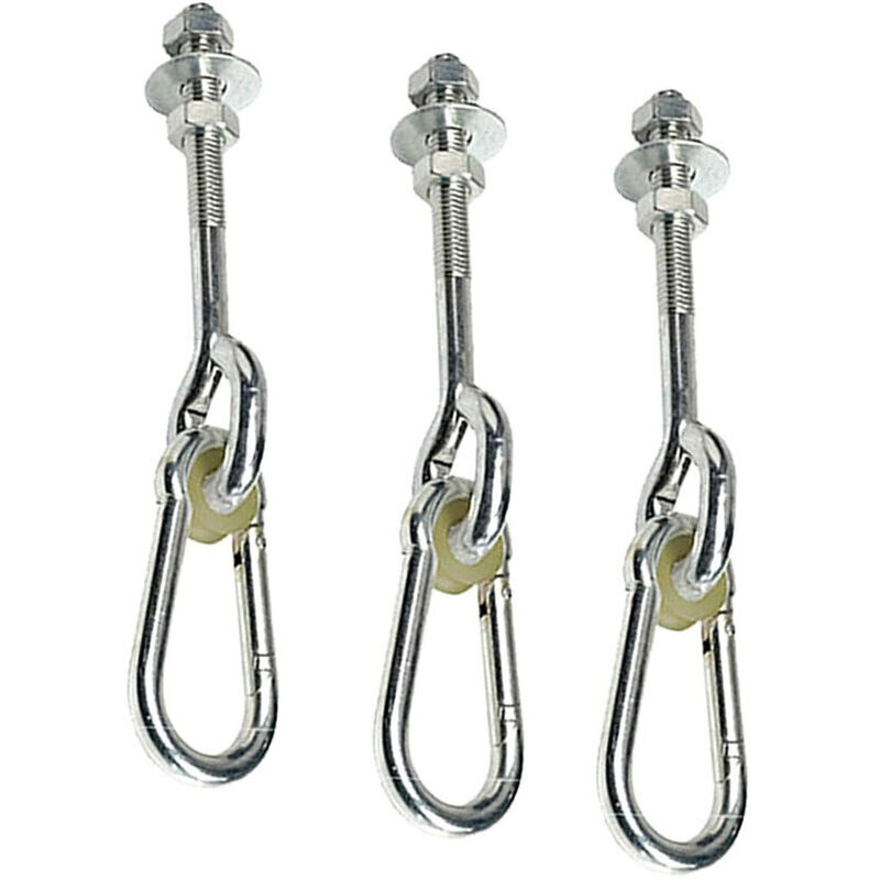 APEX 3Crochet de Plafond, Crochets de Suspension, Vis de Fixation pour Balançoire, Béton Bois Ensembles,Chaise Accrochante,150Kg - 150mm
