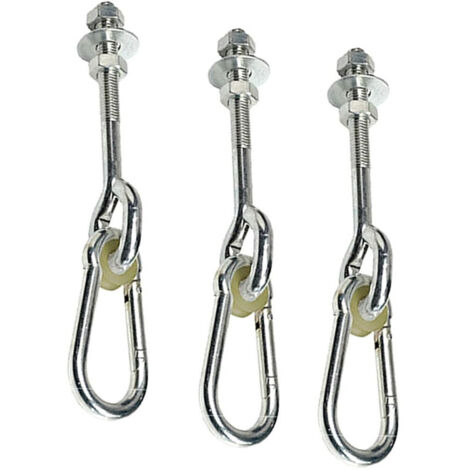 APEX 3Crochet de Plafond, Crochets de Suspension, Vis de Fixation pour Balançoire, Béton Bois Ensembles,Chaise Accrochante,150Kg - 150mm