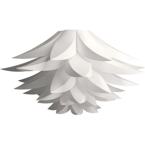 APEX Abat-jour à monter soi-même - Abat-jour E27, peut être utilisé comme suspension ou lampadaire, en polypropylène (PP), blanc.