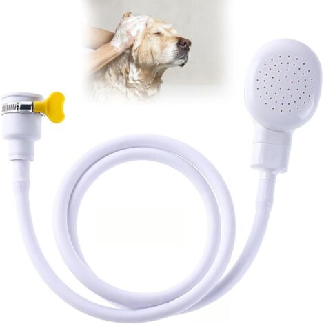 APEX Accessoire de douche pour robinet de baignoire,flexible de douche de 1,3 m,adaptateur pour robinets de baignoire,douchette portable