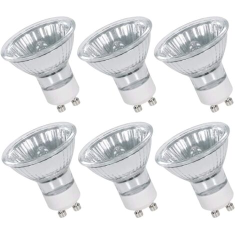 APEX Ampoules halogènes GU10 50 W 220 V, spots halogènes, 450 lm, blanc chaud 2800 K, angle de faisceau 40°, culot GU10 à 2 broches