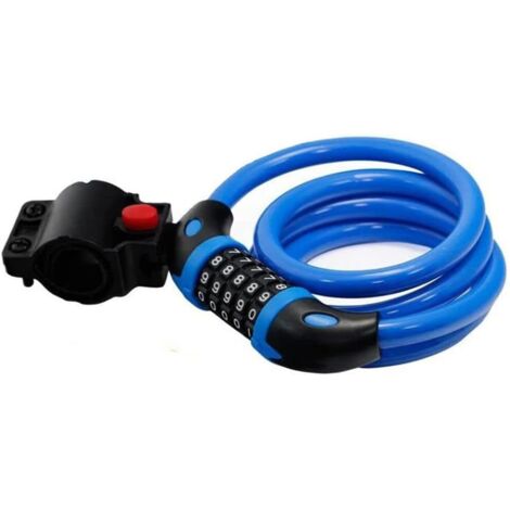 APEX Antivol de vélo haute sécurité à combinaison 5 chiffres réinitialisable,déal pour les activités de plein air, 1,2 m x 12 mm