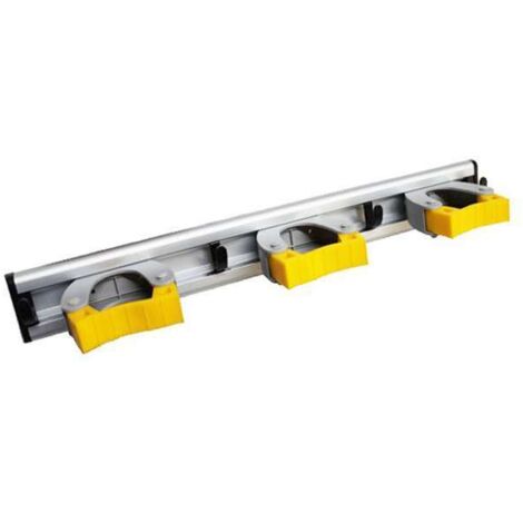 Apex Appendiscopa Alluminio 42 cm - Ganci Multiuso 3 Posti e 4 Gancini per Strofinacci