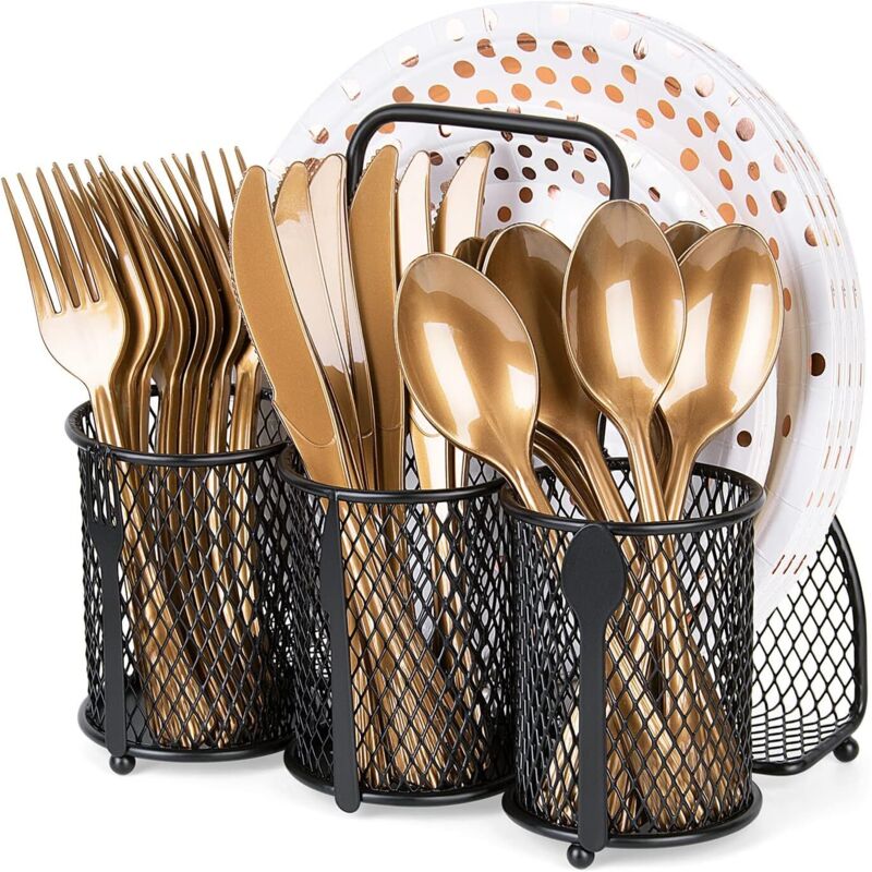 APEX Articles de cuisine, égouttoir à couverts en métal, panier à couverts, panier à couverts en trois parties