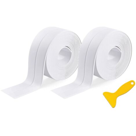 APEX Bande d'étanchéité auto-adhésive pour salle de bain - Ruban d'étanchéité imperméable pour douche, baignoire