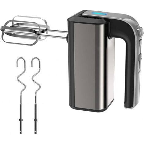 APEX Batteur Electrique avec 5 Vitesses, avec 2 Fouets Hélice et 2 Crochets Pétrin, Batteur Polyvalent Ergonomique Puissant (800W)