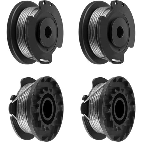 APEX Bobine de fil de rechange pour coupe-bordures (4 pièces) compatible avec Bosch ART 23 SL, ART 26 SL, EasyGrassCut 18, 23, 26
