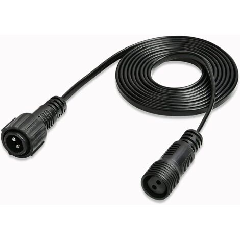 APEX Câble de Rallonge 3 Mètre 2Pin Câble D'extension Rallonge Prolongateur Électrique Étanche avec Connecteurs Mâles et Femelles