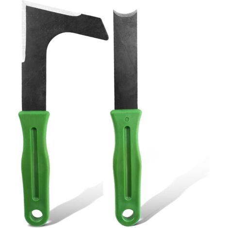 APEX Cet ensemble de deux outils de désherbage de jardin est doté de poignées en plastique confortables et convient aux pavés, aux maçonneries et aux allées.